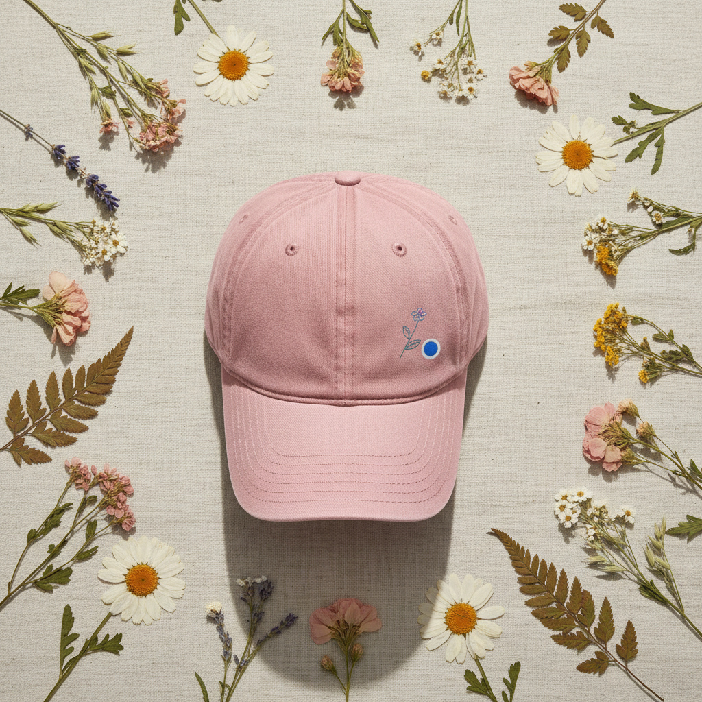 Wildflower Cap Flat Lay